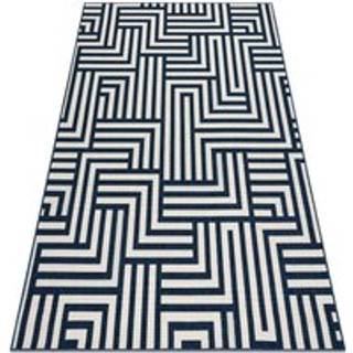 Tæppe SPRING 20421994 labyrinth, streng, looping - fløde / blå 200x290 cm