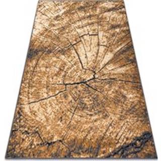 Tæppe BCF Morad PIEŃ Træstamme træ - grå / beige / vintage guld 160x220 cm