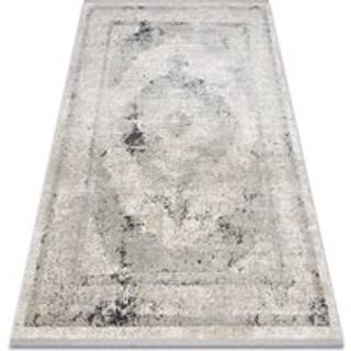 Tæppe moderne TULS 51321 Vintage, rosette, vasket vasket beige / grå 140x190 cm