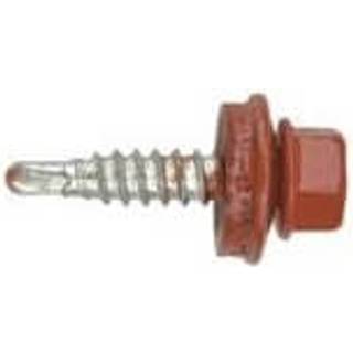 Overlapskrue 4,8x19-20-25 mm. 250 stk. - Svenskrød