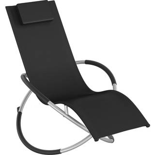 Solseng Paulina ergonomisk, sammenklappelig, 150 kg - sort