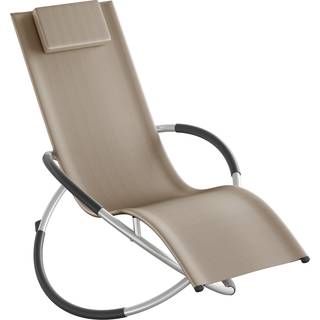 Solseng Paulina ergonomisk, sammenklappelig, 150 kg - beige
