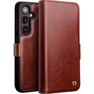 Samsung Galaxy S24 Plus - QIALINO Classic Slim ægte læder cover - Mørk brun