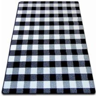 Tæppe SKETCH - F759 fløde/sort - kontrolmønster 120x170 cm