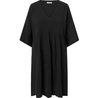 Cotton Crepe A-Shape Dress W 1300 Black Jet (L/XL)