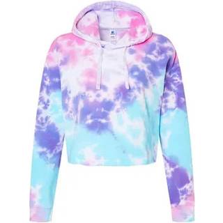 Damer beskåret hætte sweatshirt - lagune - S (D0102H78YQJ)