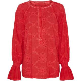 Marta Du Chateau Mdc Bianca Blouse 6124 Red Cold Wash Blouse