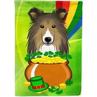 """" Caroline's Treasures BB1986GF Sheltie St. Patrick's Day Garden Flag Lille flerfarve """"