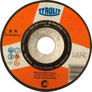 Skrubskive Standard 27X ø115×6 A30R-BFinox