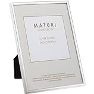 Maturi s?lvbelagt fotoramme - tynd kant 8 x 10 -tommer (20 x 25 cm)