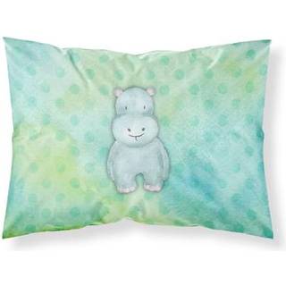 """" Caroline's Treasures Polkadot Hippopotamus Watercolor Pillowcase Standard multicolor """"