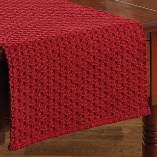 Park Designs Red Chadwick Table Runner 36 """" L