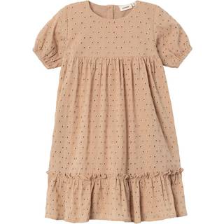 Lil Atelier Nougat Broderie Anglaise Kjole