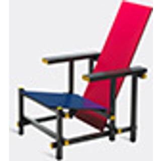 Cassina Seating - 'Red and Blue' armchair in MULTICOLOUR Wood