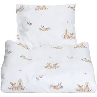 MiniDreams Sengesæt Tremmeseng 100x130 Bunny, Hvid