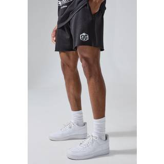 Mens Black Man Active X OG Gym Regular Fit 5inch Jersey Short