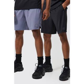Mens Multi Man Active 2 Pack 7inch Regular Fit Performance Shorts