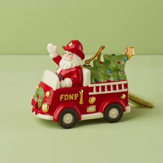 Lenox 896453 Julemanden i Fire Truck Ornament Christmas