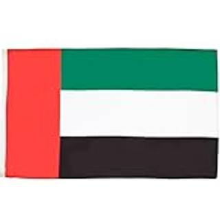 AZ -flag - De Forenede Arabiske Emirates Flag - 2x3 ft - 100D Polyester Emirati Banner med to metalgrommer - Fade Resistant - Vivid Colours - 2 '