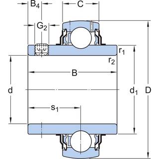Skf Insert bearing yar 205-2f 25x52x15