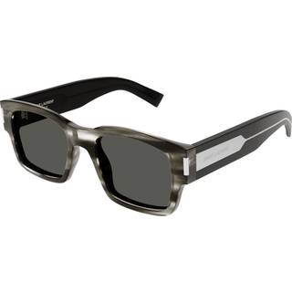 SAINT LAURENT Mand SL 617 004 Solbriller Acetat Havana Grå Firkantet Normal
