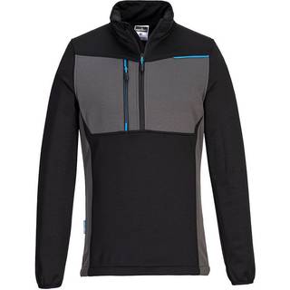 WX3 Tech Fleece m. halv lynlås - Sort (Størrelse: L)