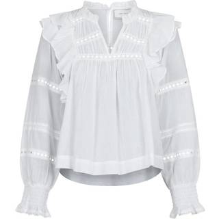 Neo Noir - Aurika S Voile Blouse - White