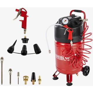 Arebos® Luftkompressor 30L, effekt 1500W, 10 Bar, lodret inkl. 13-delt tilbehør