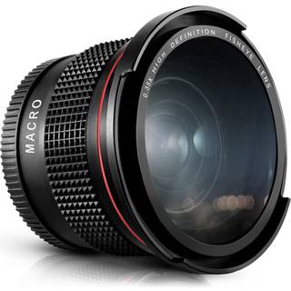 Altura Foto 58 mm 0,35x fiskeye vidvinkelobjektiv (m/makro del) til DSLR -kameraer EOS Rebel 70d 77d 80d 90d T8i T7 T7i T6i T6S T6 T5I T5 T4I T3I