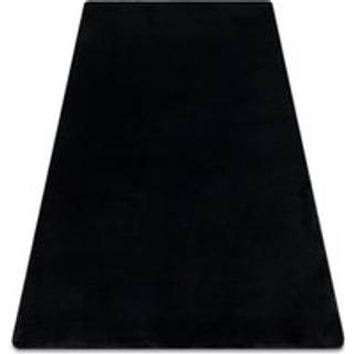 Moderne vask tæppe POSH shaggy, plys, tyk anti-slip sort 120x160 cm