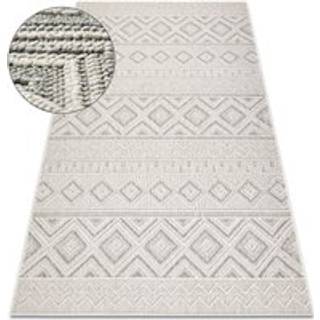 Tæppe JERSEY 19234 grå - Romber, strukturell, loop BOHO 160x220 cm