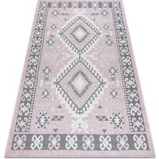 Sisaltæppe SISAL SION aztec 3007 fladvævning lyserød / ecru 180x270 cm
