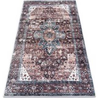 ANDRE 1826 tæppe skal vaskes Ornament, årgang skridsikker - brun / blå 120x170 cm