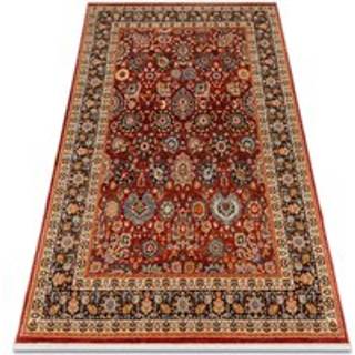 Tæppe KESHAN Pynt, ramme itämainen 7573/53577 rødbrun / marineblå blå 200x290 cm