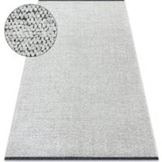 Tæppe FLORENCE 24021 Ensfarvet, glamour, fladvævet, frynser - fløde 118x170 cm