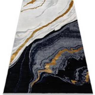 Tæppe EMERALD eksklusiv 1017 glamour, stilfuld marmor marineblå / guld 120x170 cm