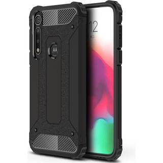 Motorola Moto G8 Plus Armor Guard Hard Case Cover - Sort