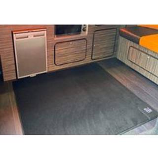 Black Rear Campervan Living Area Carpet - 1000mm x 1000mm