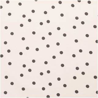 Druckstoff Canvas Punkte creme-grau 140cm - Grau