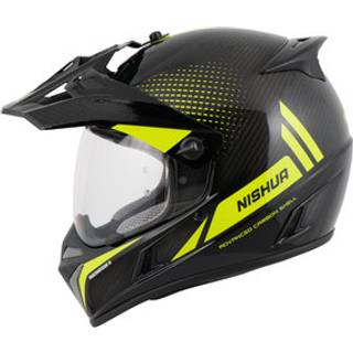 NISHUA Enduro Carbon Enduro-Hjelm sort S