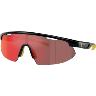 Scuderia Ferrari Unisex FZ6004U 501/6Q Solbriller Injiceret Sort Rød Geometrisk Normal Spejl