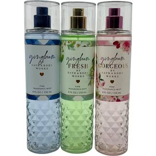 Bath & Body Works Gingham Mists - Pack of 3 - Gingham Original Gingham Fresh Gingham Gorgeous - 2023 Nye dufte