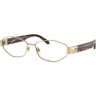 Versace Kvinde VE1298 1252 Optiske stel Metal Guld Transparent Geometrisk Normal