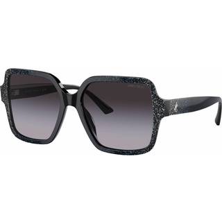 Jimmy Choo Kvinde JC5005 50418G Solbriller Acetat Sort Grå Firkantet Normal Skygge