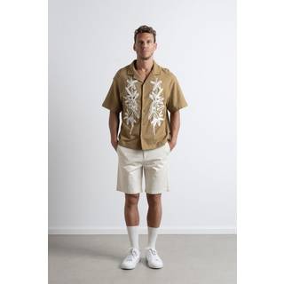 Clean Cut Cop Bowling Calton Skjorte Khaki - XL