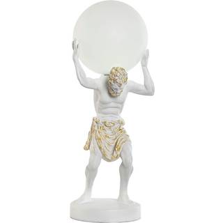 Bordlampe Home ESPRIT Hvid Gylden Harpiks Plastik 220 V 18 x 17 x 44 cm