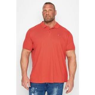 BadRhino Big & Tall BadRhino Big & Tall Red 100% Cotton Polo Shirt