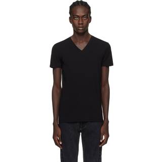 Ermenegildo Zegna Herren T-Shirt schwarz Baumwolle & Mix unifarben