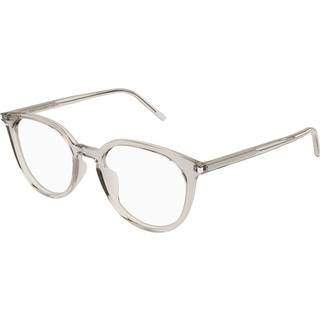 SAINT LAURENT Unisex SL 681/F 003 Optiske stel Acetat Beige Transparent Rund