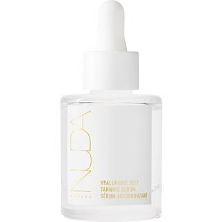 Nuda Hyaluronic Selvbruner Serum | Letvgts hyaluronsyreserum til en gradvis solbrndthed | Fugtgivende flydende bronzer med antioxidanter og E-v